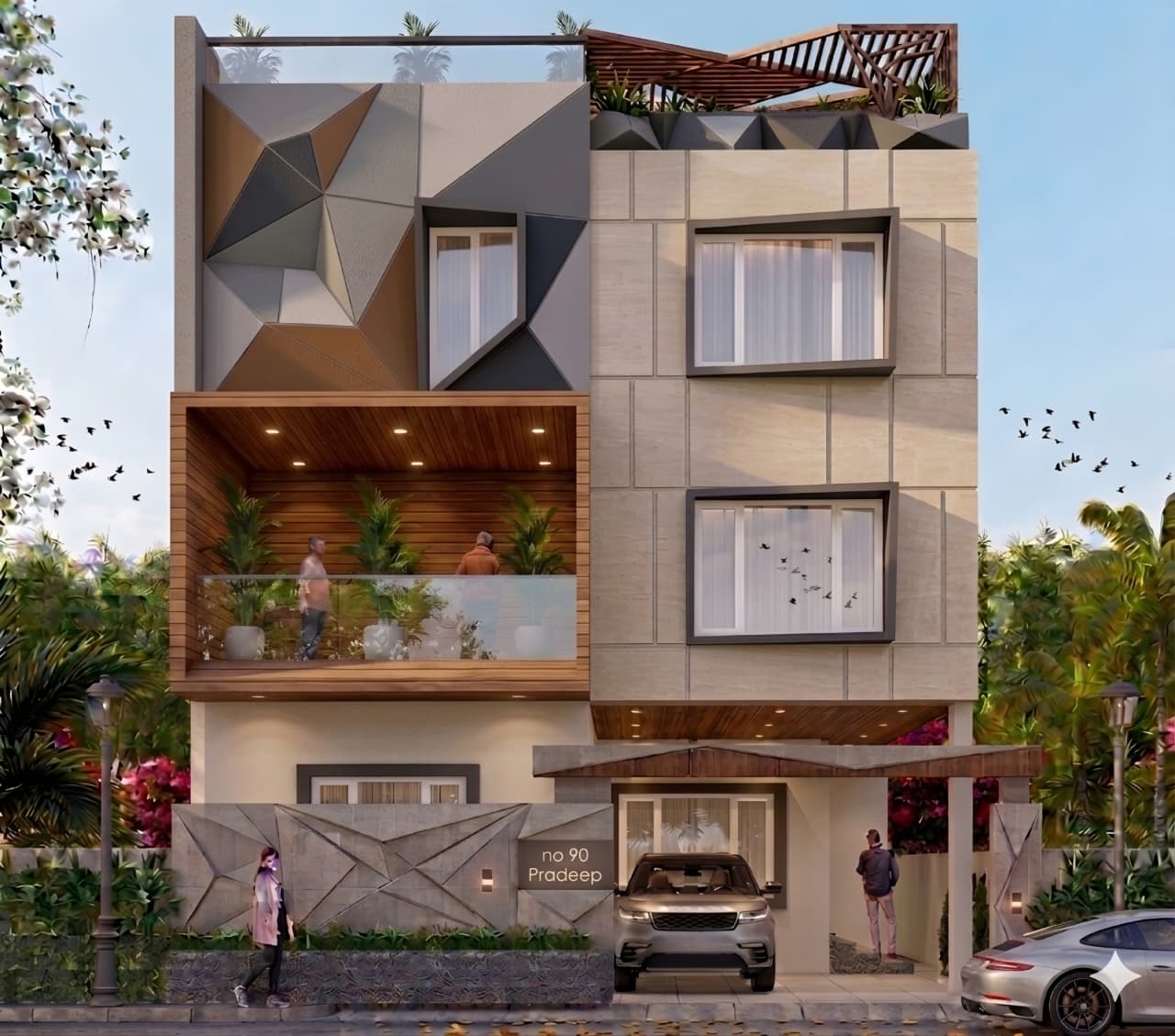 RS Constructions House with lightings